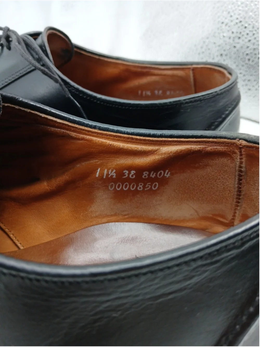 Allen Edmonds Hancock Men's Split Toe Dress Shoes Size 11.5 Leather Black